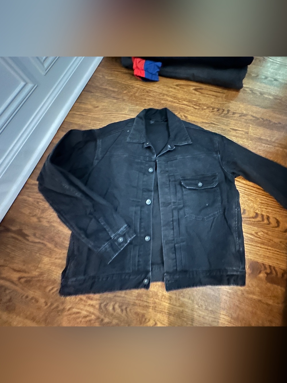 Uniqlo Black Lightweight Denim Jacket